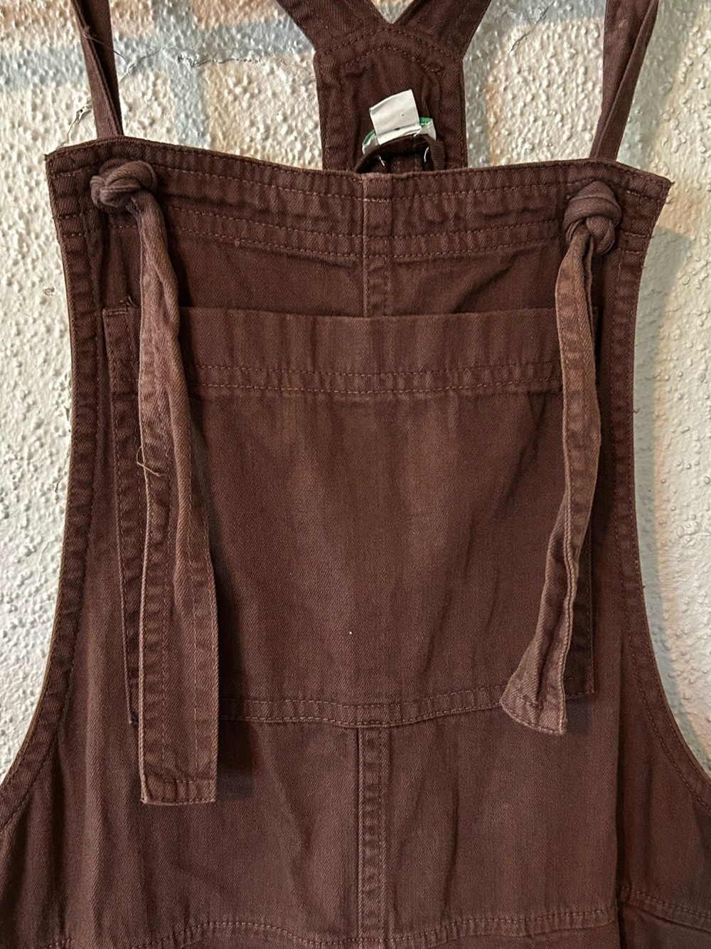 AERIE | Brown Mauve Ankle Length Relaxed Baggy Straight Linen Overall Pants XS